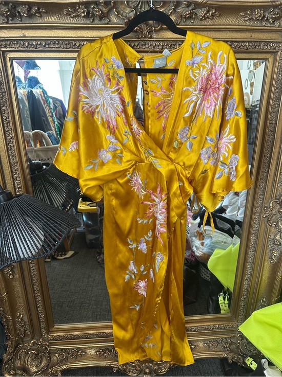 ASOS Dresses & Skirts - ASOS Marigold Silk Dress w/ Embroidery